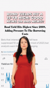 Bond yields hit a 22-yr high: good news or bad news?